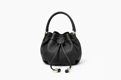 Roszuar Sienne Luxury Bucket Handbag In Black