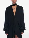 Rot 아이코닉 코트 오버사이즈 가디건 In Black