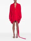 Rot 아이코닉 코트 오버사이즈 가디건 In Red
