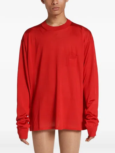 Rot 낫 소 티 스웨터 In Red
