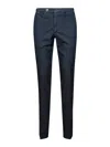 Rota Man Pants Navy Blue Size 36 Virgin Wool In Azul