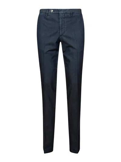 Rota Man Pants Navy Blue Size 36 Virgin Wool In Azul