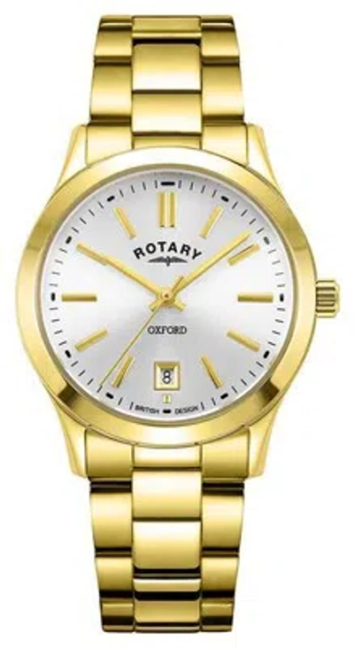 Pre-owned Rotary Contemporary Quartz (30mm) Silver Dial / Gold-tone Stainless Lb05523/06
