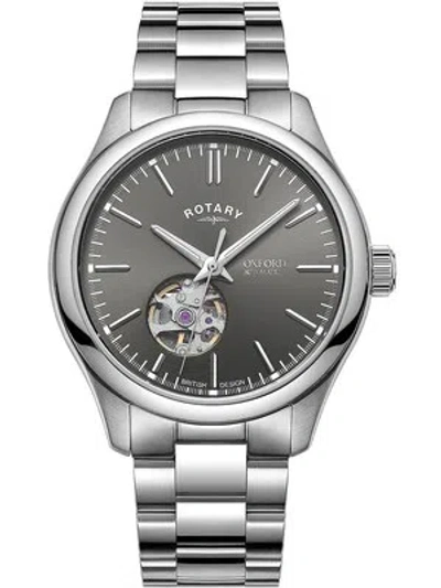 Pre-owned Rotary Gb05095/74 Oxford Automatic Mens Watch 40mm 5atm