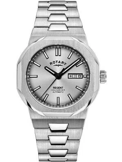 Pre-owned Rotary Gb05490/06 Regent Automatic Mens Watch 40mm 10atm