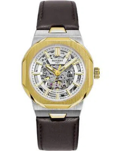 Pre-owned Rotary Gs05496/06 Mens Watch Regent Automatic 40mm 10atm