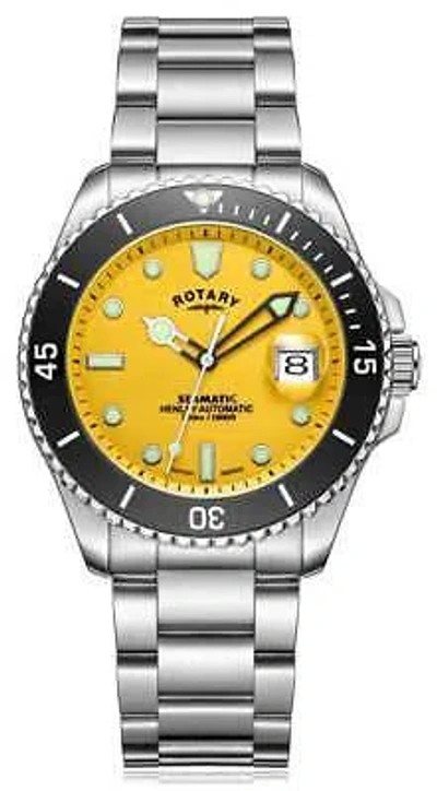 Pre-owned Rotary Henley Seamatic Automatic Dive Gb05430/27 Watch