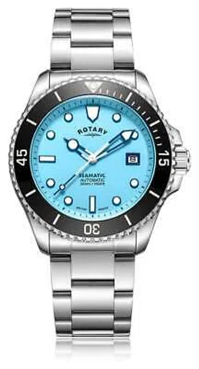 Pre-owned Rotary Men's Seamatic Automatic (42mm) Blue Dial / Stainless Steel Gb05430/57