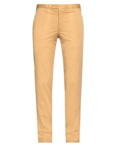 Rotasport Man Pants Ocher Size 34 Cotton, Elastane In Yellow