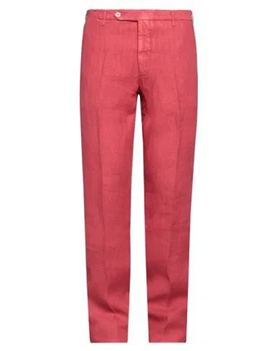 Rotasport Man Pants Red Size 36 Linen