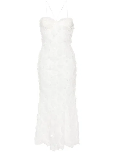 Rotate Birger Christensen - White Sequinned Midi Dress - Women's