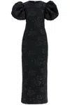 Rotate Birger Christensen Lace Puff-sleeves Maxi Dress