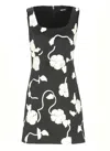 Rotate Birger Christensen Rotate Birgerchristensen 3d Flower Mini Dress In Black