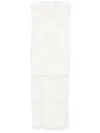 Rotate Birger Christensen 3d Lace Midi Dress White In 中性色