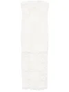 Rotate Birger Christensen 3d Lace Midi Dress White In White