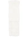 Rotate Birger Christensen 3d Lace Midi Dress White