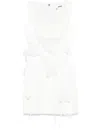 Rotate Birger Christensen 3d Lily Mini Dress In 白色