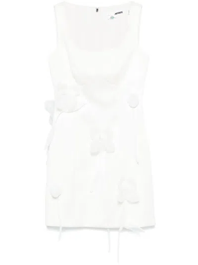 Rotate Birger Christensen 3d Lily Mini Dress In 白色