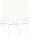 Rotate Birger Christensen 3d Lily Mini Skirt In 白色
