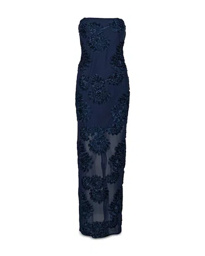 ROTATE BIRGER CHRISTENSEN 3D MESH MAXI DRESS