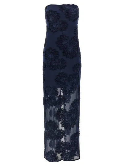 ROTATE BIRGER CHRISTENSEN ROTATE BIRGER CHRISTENSEN '3D MESH MAXI' DRESS