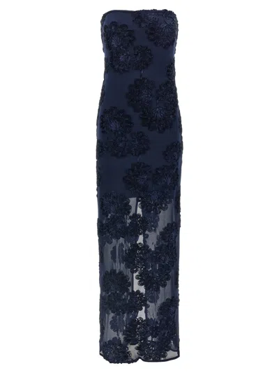 ROTATE BIRGER CHRISTENSEN ROTATE BIRGER CHRISTENSEN '3D MESH MAXI' DRESS