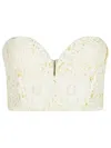Rotate Birger Christensen Rotate '3d' White Polyester Corset Women In Neutral
