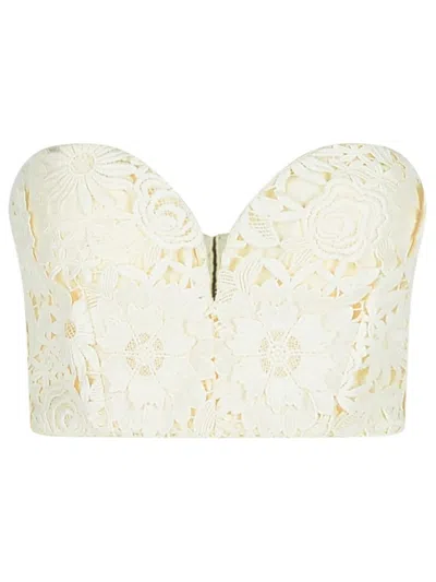 Rotate Birger Christensen 3d' White Polyester Corset