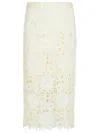 Rotate Birger Christensen 3d' White Polyester Skirt