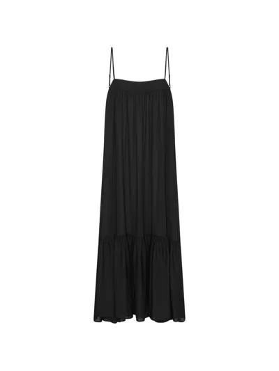 Rotate Birger Christensen A-line Maxi Dress In Black