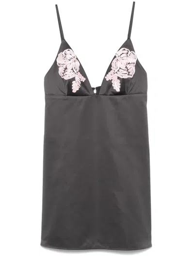 Rotate Birger Christensen A-line Mini Dress In Grey