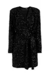Rotate Birger Christensen Sequin Minidress Dresses Black In 194004