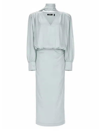 Rotate Birger Christensen Rotate Recycled Polyester Midi Suit Dress In Black