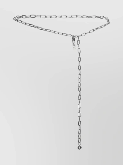 Rotate Birger Christensen Adjustable Length Layered Chain Necklace In White