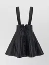 Rotate Birger Christensen Adjustable Strap Flared Hem Skirt In Black