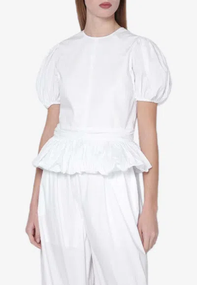 ROTATE BIRGER CHRISTENSEN ALIX PUFF-SLEEVED TOP