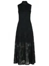Rotate Birger Christensen Asyna' Black Polyester Dress In Green