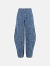 Rotate Birger Christensen Baggy Blue Cotton Jeans