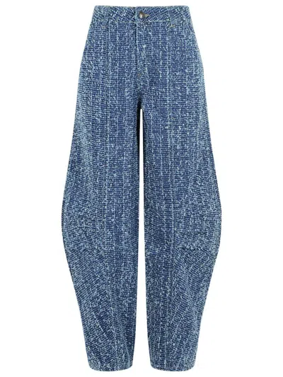Rotate Birger Christensen Baggy Blue Cotton Jeans