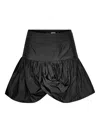Rotate Birger Christensen Rotate High-waisted Mini Skirt In Textured Jacquard In Black