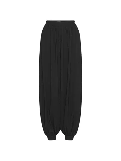 Rotate Birger Christensen Balloon Pleated Pants Black
