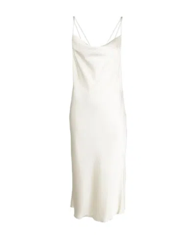 Rotate Birger Christensen Bare-back Halter Skirt In White