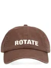 Rotate Birger Christensen Rotate Birgerchristensen Baseball Hat With Logo In Brown