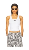 Rotate Birger Christensen Basic Tank Top In White