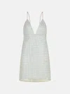 Rotate Birger Christensen 'beaded' Light Blue Polyester Dress In Beige