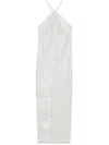 Rotate Birger Christensen Beaded Maxi Dress In Neutrals