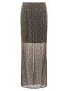 Rotate Birger Christensen Beaded Maxi Skirt In Brown