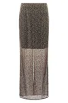 Rotate Birger Christensen Beaded Maxi Skirt In Brown