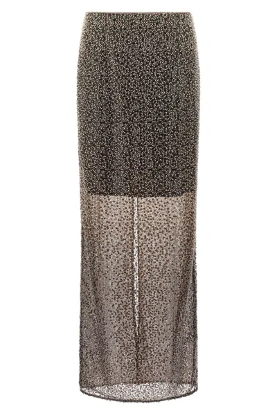 ROTATE BIRGER CHRISTENSEN 'BEADED MAXI' SKIRT