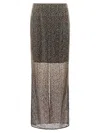Rotate Birger Christensen Beaded Maxi Skirt In Gray